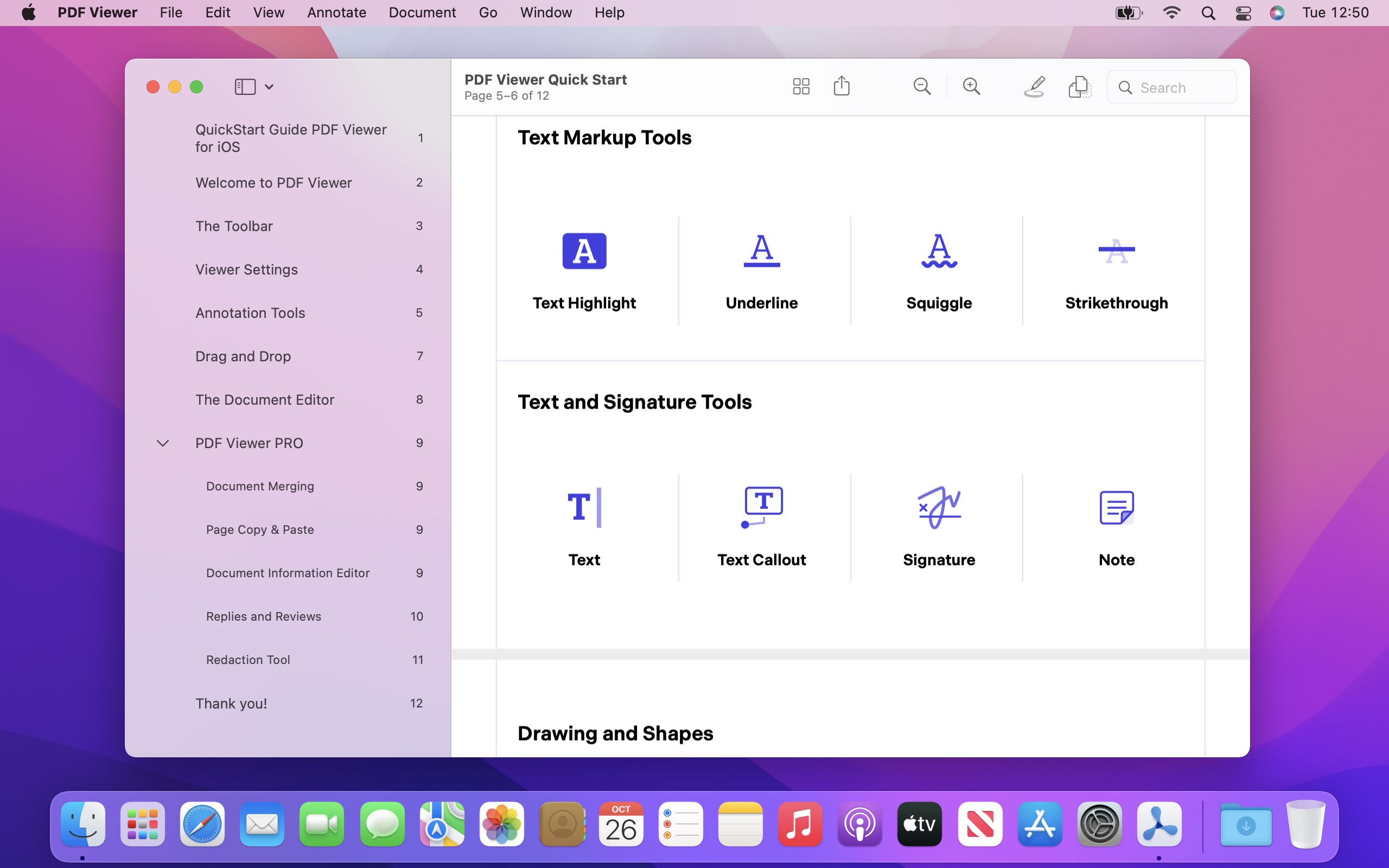 Screenshot of PDF Viewer on macOS Monterey.